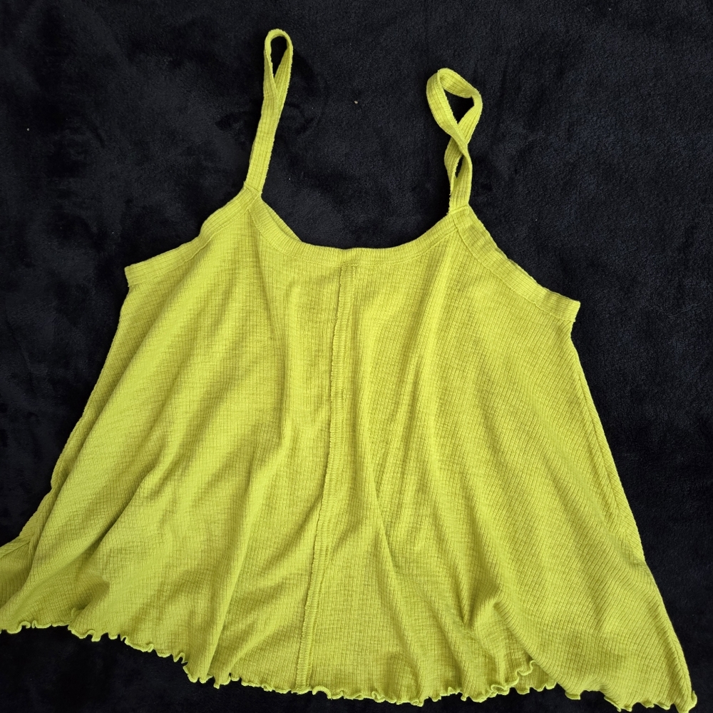 NWOT AMERICAN EAGLE Olive Green Sleeveless Top, SIZE S - Picture 3 of 5
